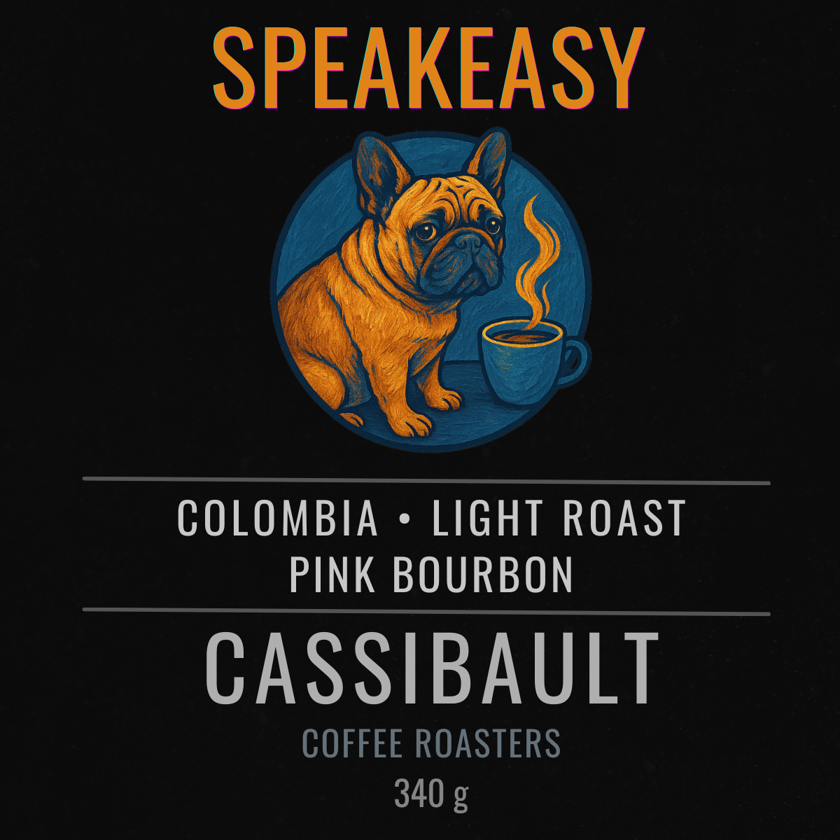Speakeasy Light Roast Pink Bourbon - 340G Whole Bean Coffee